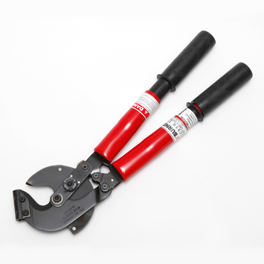 Product image for Burndy RCC556 Ratchet Cable Cutter, Cuts up to 556 kcmil ACSR, 500 kcmil AL, 500 kcmil CU