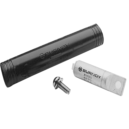 Product image for Burndy RYA28UCR Force Fit Rubber Sleeve Tap Kit, 4/0 Str(Al/Cu), 4/0 Str-250 Comp(Al), 249 or 840 Index
