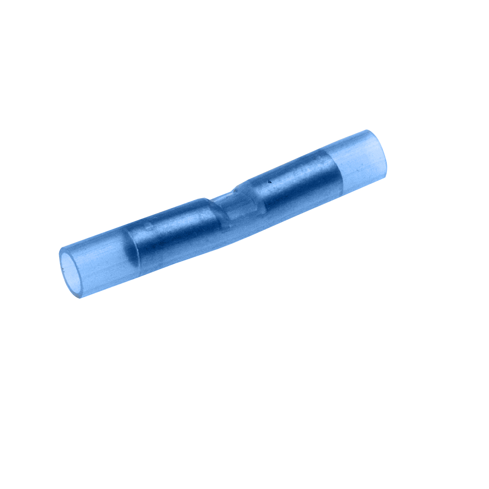 Product image for Burndy SN14 Copper Butt Splice, 16-14 AWG, 125" Splice Length, Nylon Insulated, Tin Plated, 600 Volts Max