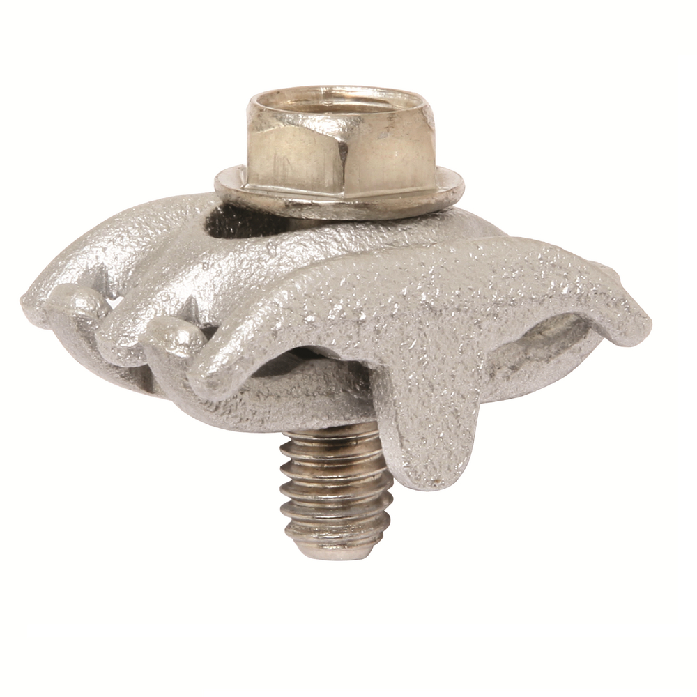 Product image for Burndy UCK1UL Interlocking finger design accommodates large range of conductor sizesTin-plated, cast of high copper alloy and clamped with silicon bronze DURIUM bolt,wrench size:1/2