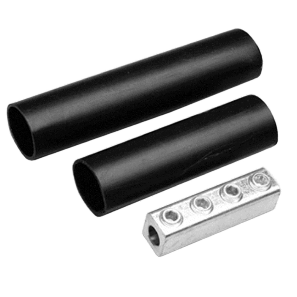 Burndy UGSKIT250 Watertight Underground Splice Kit, 1 AWG-250 kcmil, w/ Two Heavy Wall Heat Shrink Sleeves, Al/Cu Rated