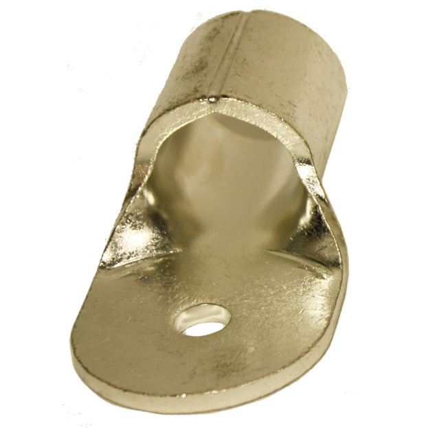 Product image for Burndy YAD25M10E38 Non-Insulated Brazed Barrel Copper Terminal; Accommodates: 1/0 AWG; Stud: 3/8"; Length: 169"