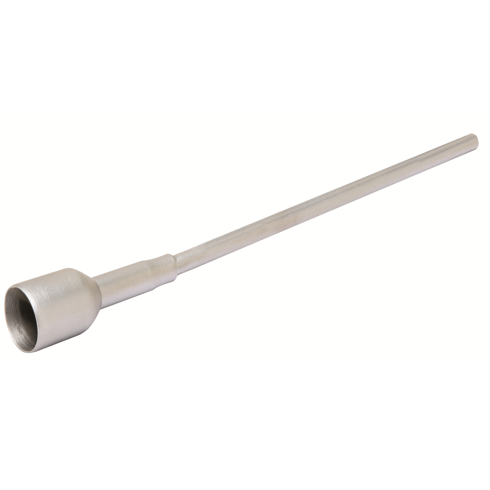 Product image for Burndy YE25LH97 Oil and water-tight terminal with shrouded, tin-plated,CU barrel and brazed plug Used for terminating insulated CU conductor at cutout or transformer,1138 IN L