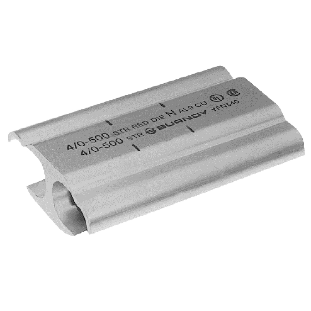 Product image for Burndy YFN540 H-Crimpit flame retardant insulating covers, 500 kcmil, Red, , Flame retardent