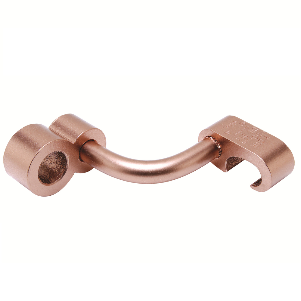 Product image for Burndy YGLR29C100 High Conductivity Wrought Copper Ground Rod Connector, #2 Str thru 250 kcmil commercial Cu, 9165 kcmil thru 2488 kcmil Cu weld, 263 IN L
