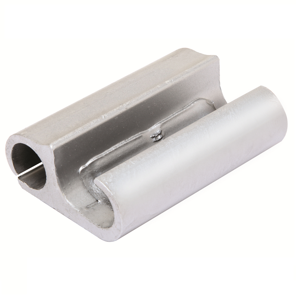 Product image for Burndy YPC28U28 Figure 6 shape connector separates run and tap wires and minimizes galvanic corrosion of conductors,Run,Al and Cu:3/0 - 4/0 Str4/0 Sol & 4/0, 250, 2668 AlumCompressed