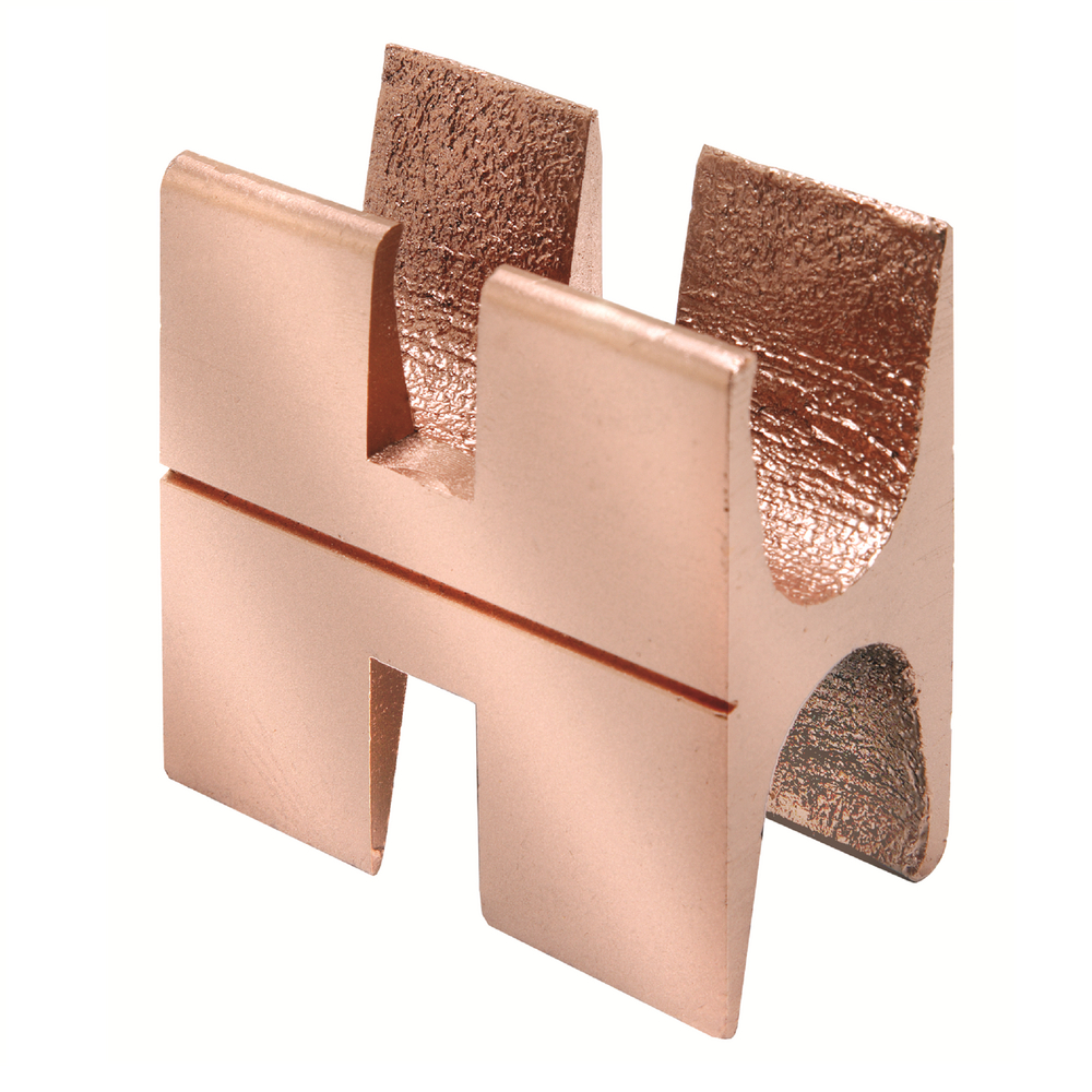 Product image for Burndy YSH2929 Copper Split Compression Wye Tap Connector, 250-2 (4/0-2) (Tap), Provides maximum design and installation flexibility