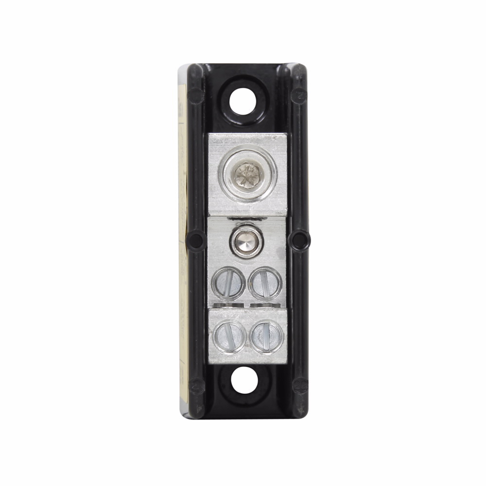 Eaton Bussmann series power distribution block, Flammability Rating UL 94-V0, 600 Vac, 600 Vdc, 175A, Power distribution block, Single-pole, Black, Molded Thermoplastic