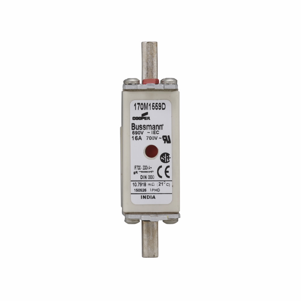 Product image for BUSS 170M1559D FUSE 16A 690V gR DIN