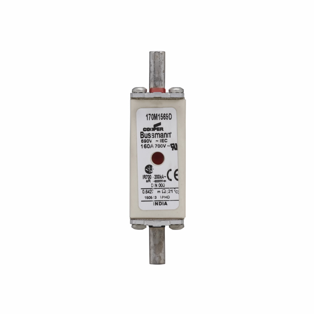 Product image for BUSS 170M1569D FUSE 160A 690V aR DI