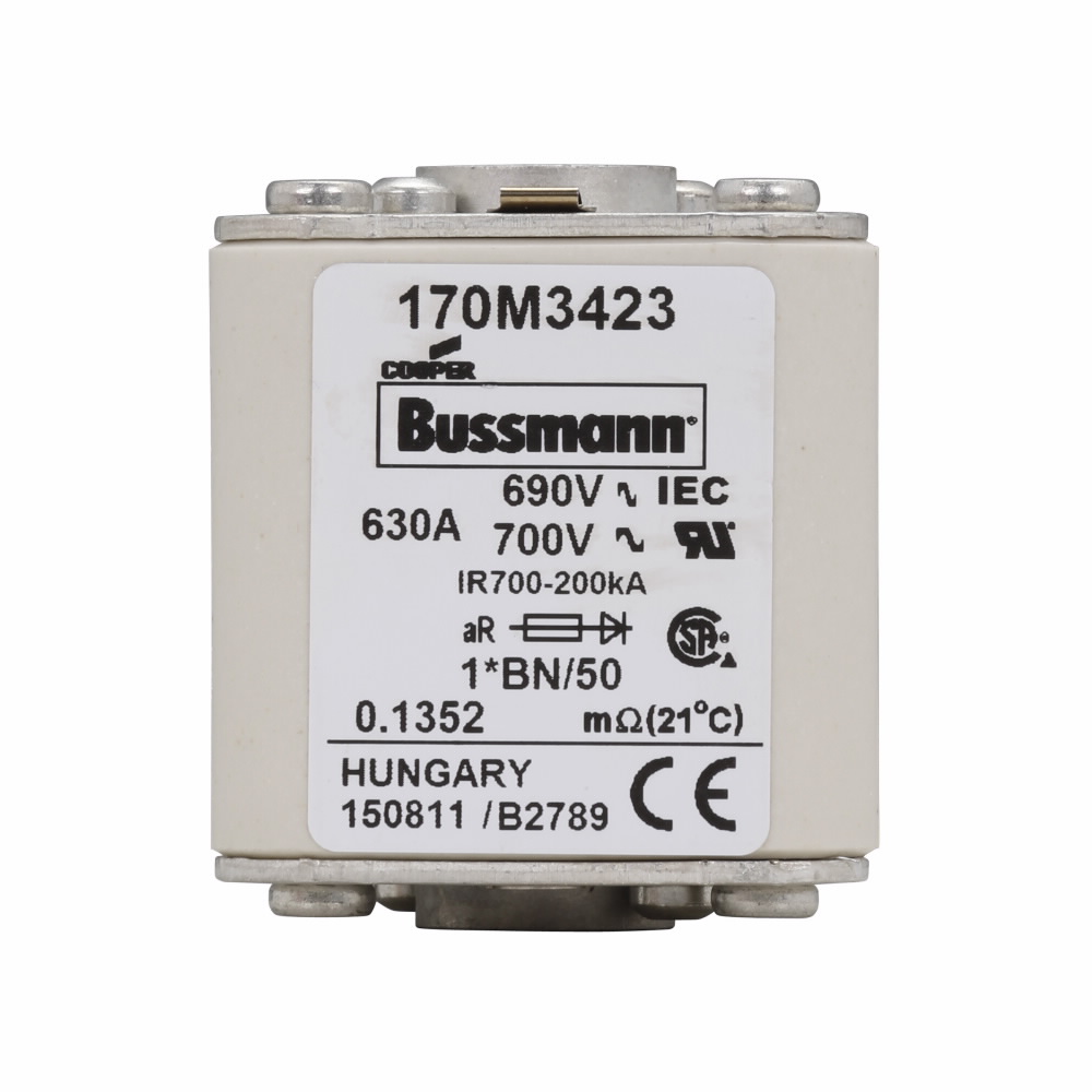 Product image for BUSS 170M3423 FUSE 630A 690V 1*BN/5