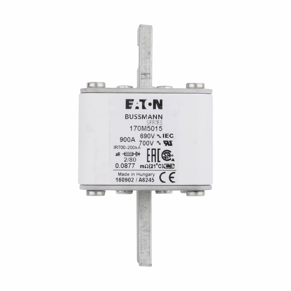 Product image for BUSS 170M5015 FUSE 900A 690V 2/80 A