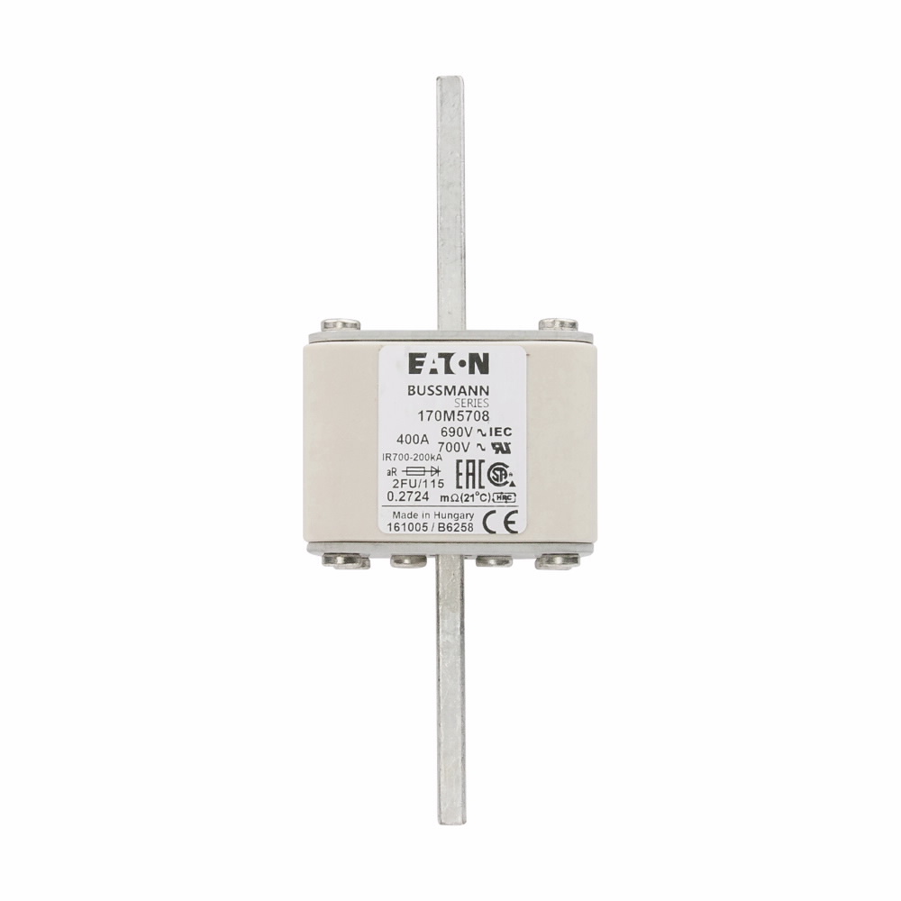 Product image for BUSS 170M5708 FUSE 400A 690V 2FU/11