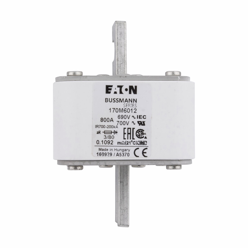 Product image for BUSS 170M6012 FUSE 800A 690V 3/80 A