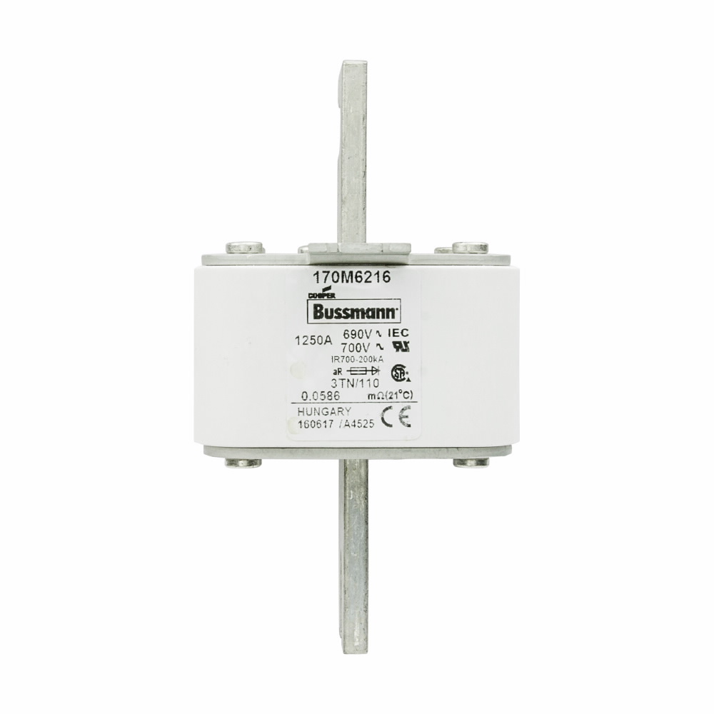 Product image for BUSS 170M6216 FUSE 1250A 690V 3TN/1