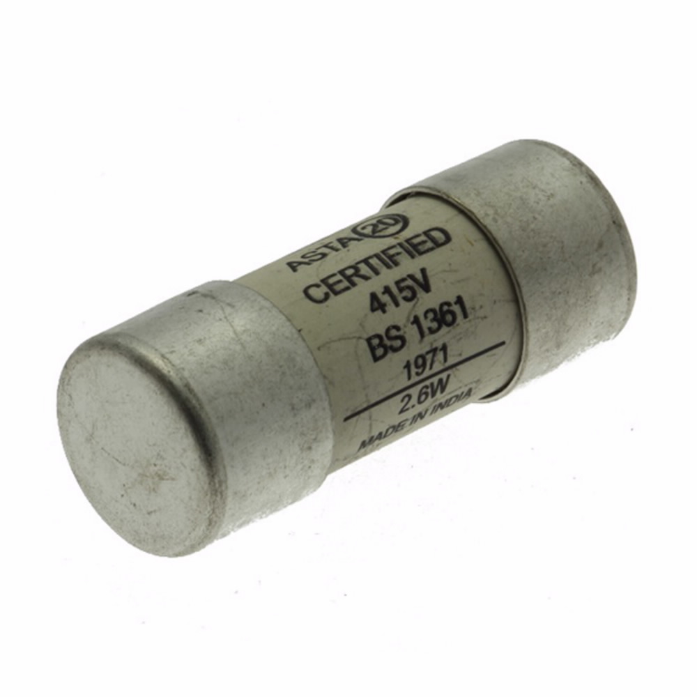 House service fuse-link, low voltage, 20 A, AC 415 V, BS system C type II, 23 x 57 mm, gL/gG, BS