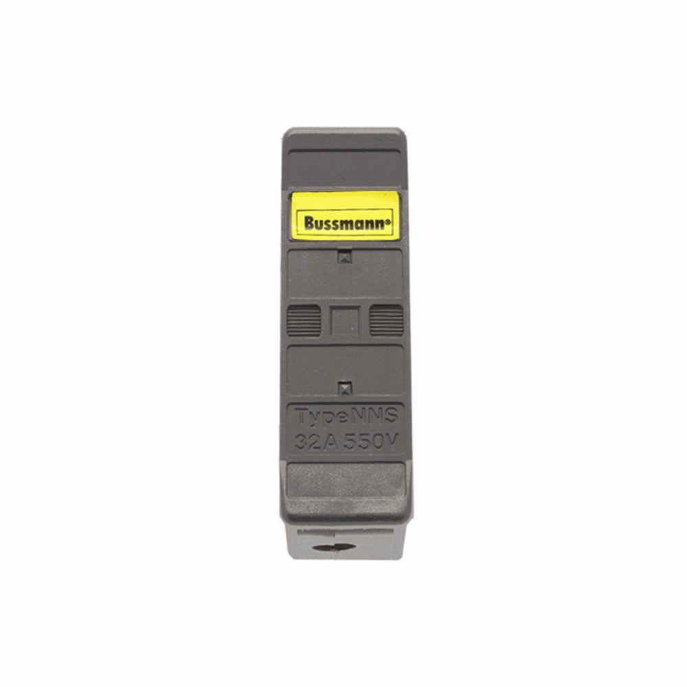 Eaton Bussmann series low voltage British standard fuse holder, LV, 32 A, AC 550 V, BS88/F1, 1P, BS, front connected, back stud connected