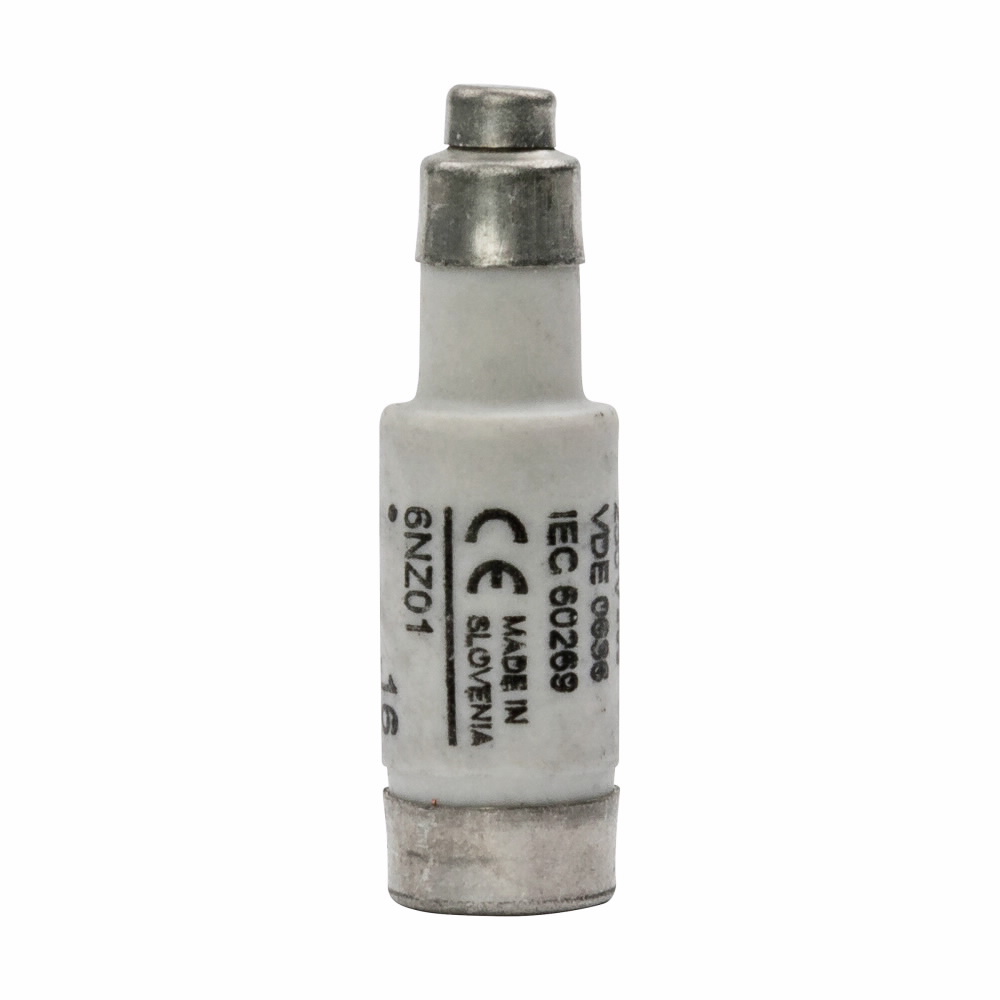Eaton Bussmann series low voltage D0 fuse, Time-delay, 400V, 6A, 100 kAIC, Non Indicating, fuse, Class C gL/gG, Holder, Green, Ceramic body