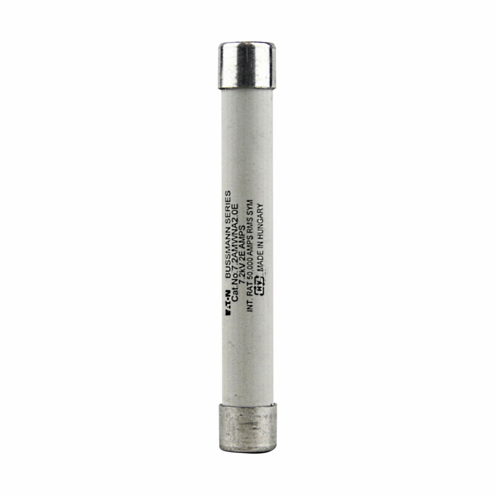 E-Rated Fuses, 2.0A, Primary protection of medium voltage potential transformers and small medium voltage service/control transformers, 1, Ferrule end X ferrule end, 0.81, IN, 50 kAIC RMS Symmetrical, PT, non-indicating, 7.2 kV, Bolt-on