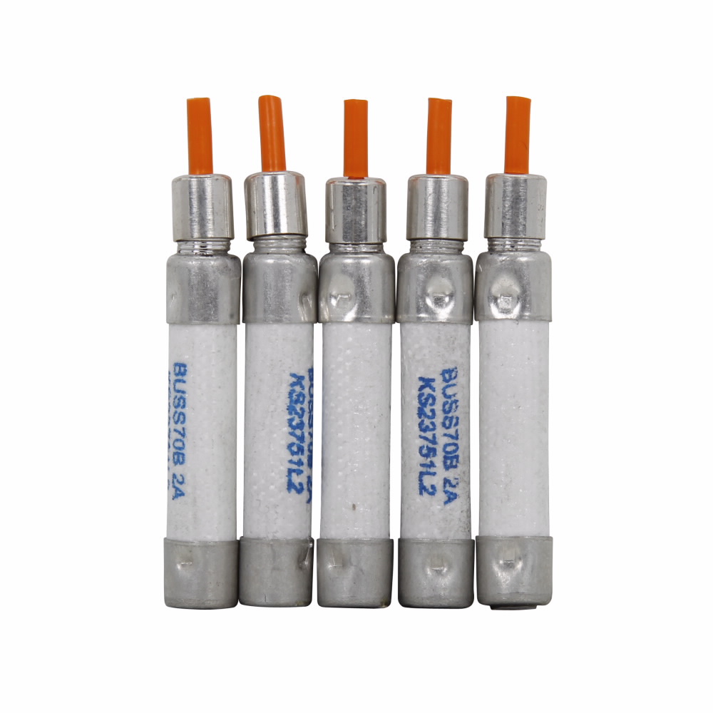 Eaton Bussmann series 70 Series telecommunication fuse, Color code white, 125 Vac, 300 Vdc, 1.33A, 1 kAIC at 300 Vdc, Non Indicating, Indicating, Ferrule end X ferrule end