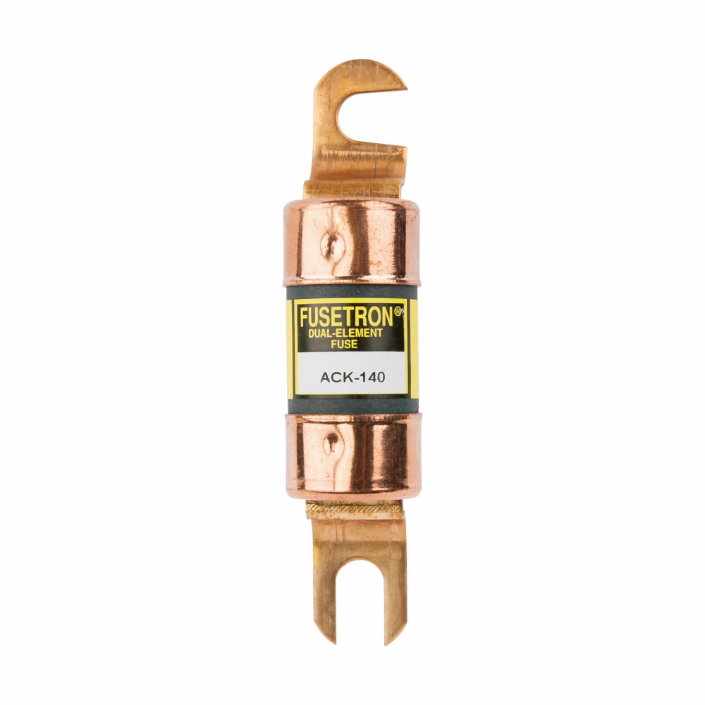 Eaton Bussmann series ACK fuse, Time-delay stud-mounted fuse, DC circuits protection for fork lift truck and battery chargers, 75 A, Dual, Non-indicating, 100 sec at 200%, 35 sec 300%, 13 sec at 500%, Stud, Standard, 130 Vdc