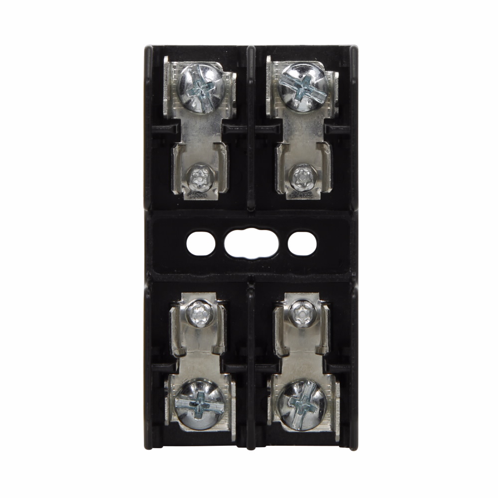 Eaton Bussmann series BG open fuse block, 600V, 1-20A, Screw/Quick Connect, Two-pole