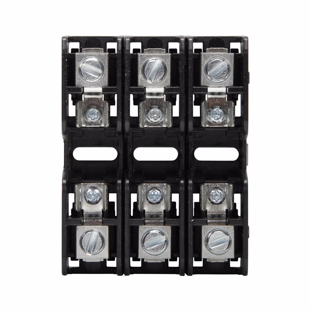 Eaton Bussmann series BMM fuse blocks, 600V, 30A, Box lug, Three-pole