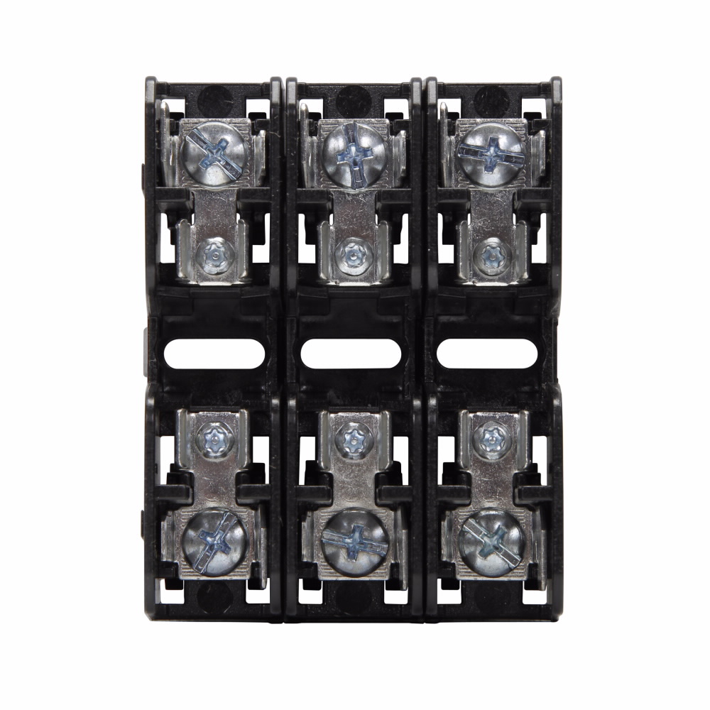 Eaton Bussmann series BMM fuse blocks, 600V, 30A, Screw/Quick Connect, Three-pole