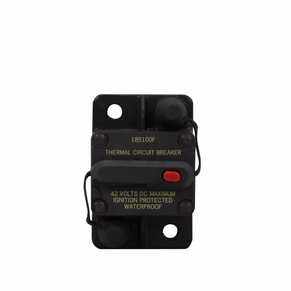 Eaton Bussmann series CB185 automotive circuit breaker, Switchable, 48 Vdc, 80A, 3 kAIC, Automotive, type III, high amp, Waterproof