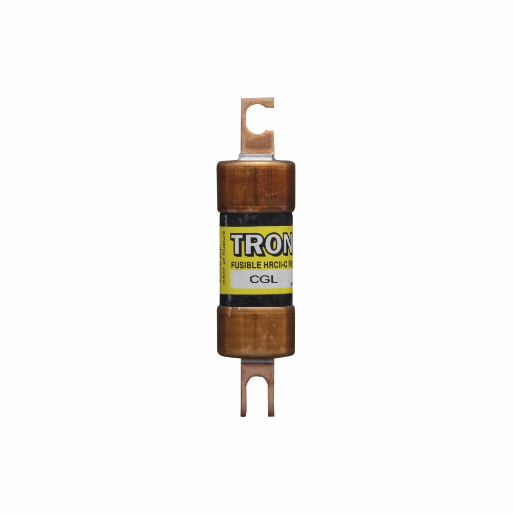 Eaton Bussmann series Tron CGL HRC form II Class C fuse, 600 Vac, 250 Vdc, 2A, 200 kAIC at 600 Vac, 40 kAIC 250 Vdc, Non Indicating, Current-limiting, HRC Form II, Blade end X blade end, Class C
