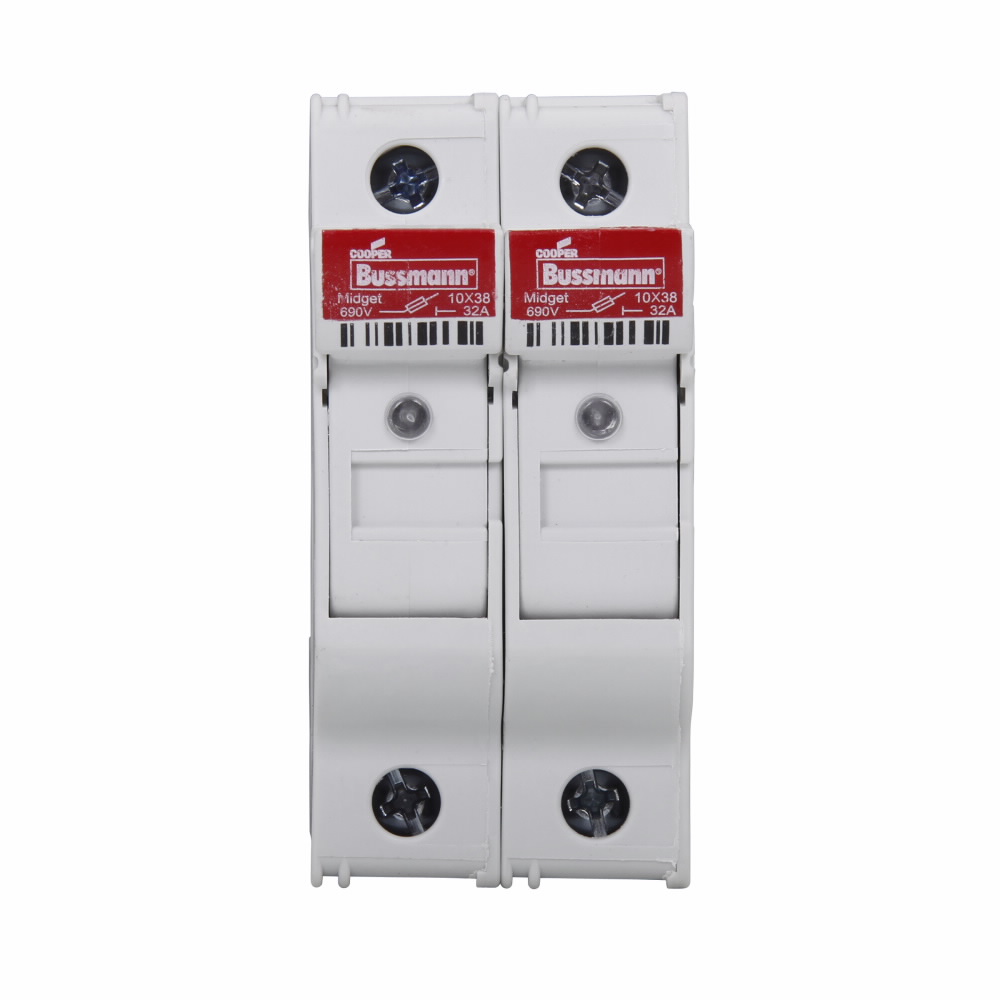 Eaton Bussmann series CHM modular fuse holder, 600V (UL), 690V (IEC), 30A (UL), 32A (IEC), Modular fuse holder, Two-pole - CHM2DIU