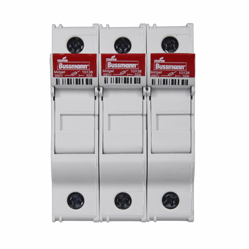 Eaton Bussmann series CHM modular fuse holder, 600V (UL), 690V (IEC), 30A (UL), 32A (IEC), 200 kAIC, Modular fuse holder, Four-pole - CHM4DU