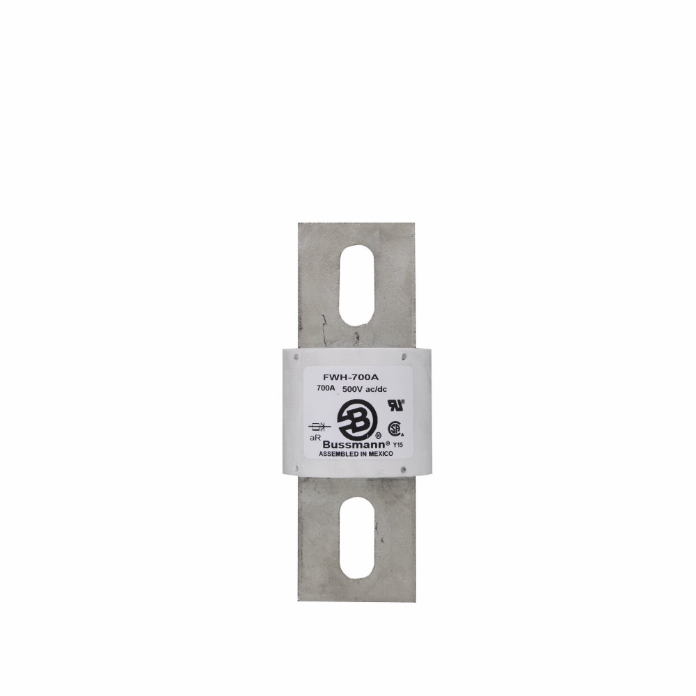 Eaton Bussmann series FWH high speed fuse, 700A RMS, 200 kAIC at 1000 Vac, 50 kAIC at 500 Vdc, Non Indicating, High speed fuse, Blade end X blade end, Stud