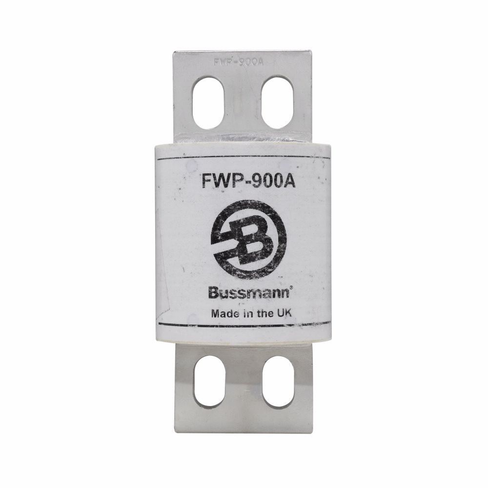 Eaton Bussmann series FWP high speed fuse, 700 Vac (UL), 690 Vac (IEC), 500 Vdc (2-100A), 500 Vac, 1000A, 200 kAIC Vac, 50 kAIC at 700 Vdc, None, High speed fuse, Blade end X blade end, Stud