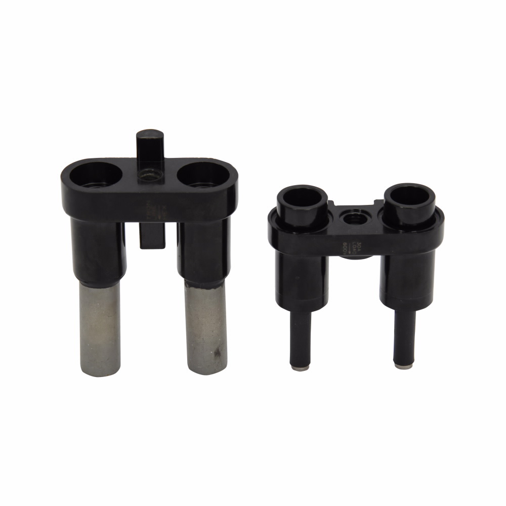Eaton Bussmann series HET inline fuse holder, 600V, 0-30A, Loadside: Copper Crimp (1) #12-8/(2) #12, Lineside: Copper Crimp (2) #6/(1) #2, Two-pole