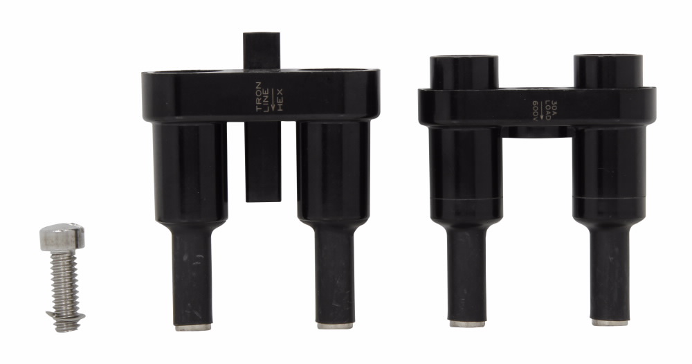 Eaton Bussmann series HEY inline fuse holder, 600V, 0-30A, Loadside: Copper Crimp (2) #10 / (1) #6 / (1) #4, Lineside: Copper Crimp (2) #10 / (1) #6 / (1) #4, Two-pole