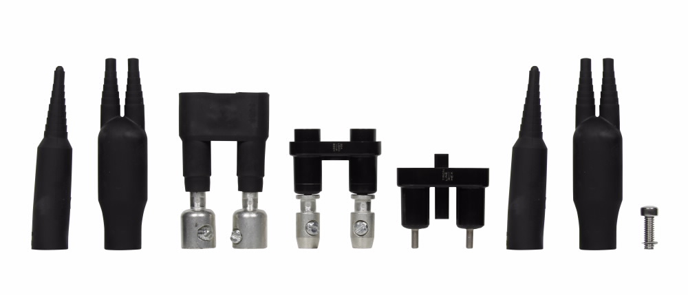 Eaton Bussmann series HET inline fuse holder, 600V, 0-30A, Loadside: Copper setscrew (1) #12-3, Lineside: Copper setscrew (2) #12-3, Two-pole