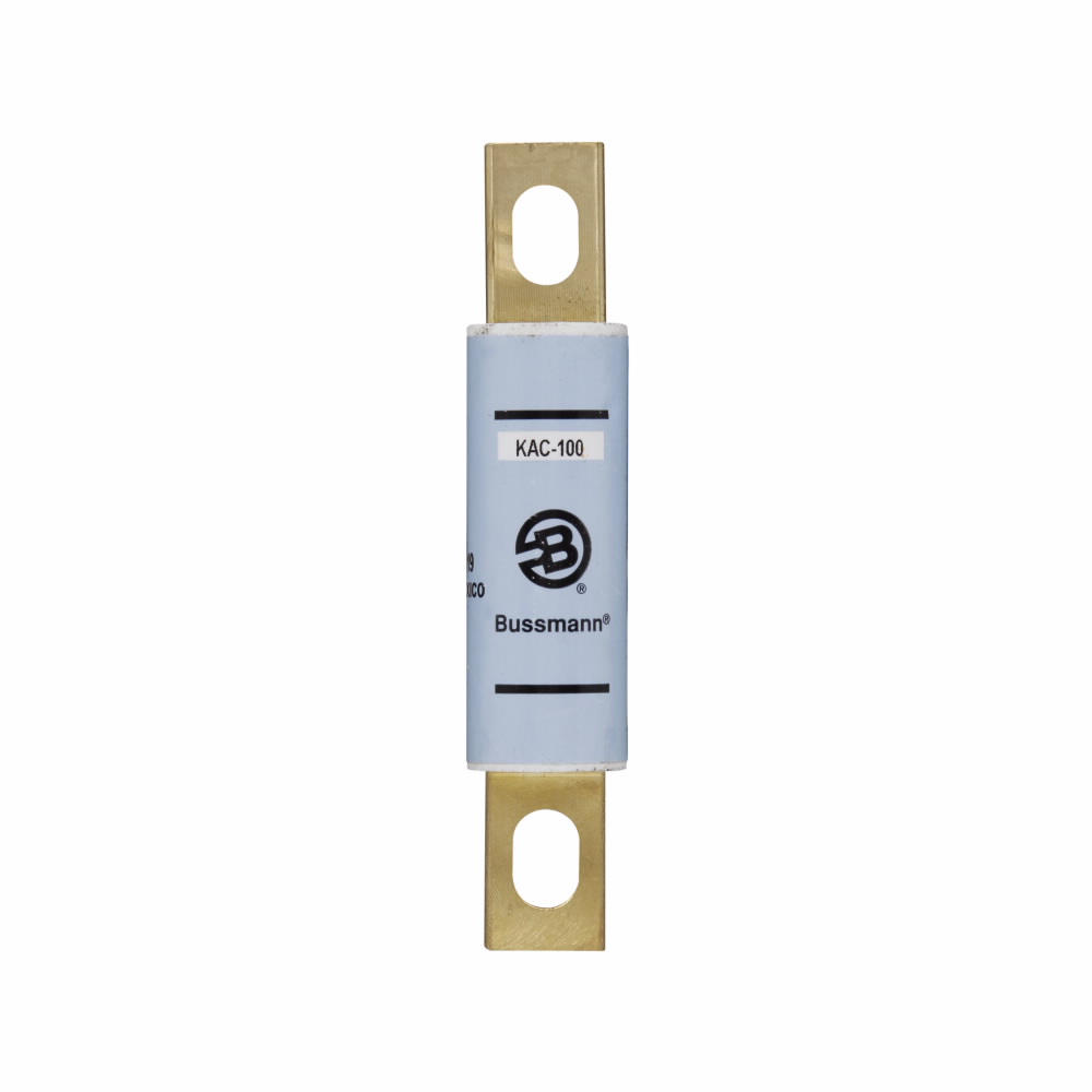 Eaton Bussmann series Tron KAC high speed fuse, 90A, 200 kAIC, Non Indicating, High speed fuse, Blade end X blade end, Stud