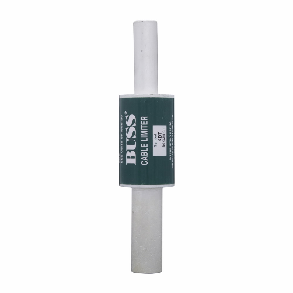 Eaton Bussmann series KDT cable limiter, 200 kAIC, Compression connector rod end X tubular end, Cable: Copper, 1.88, Inch, 500 kcmil, Non Indicating