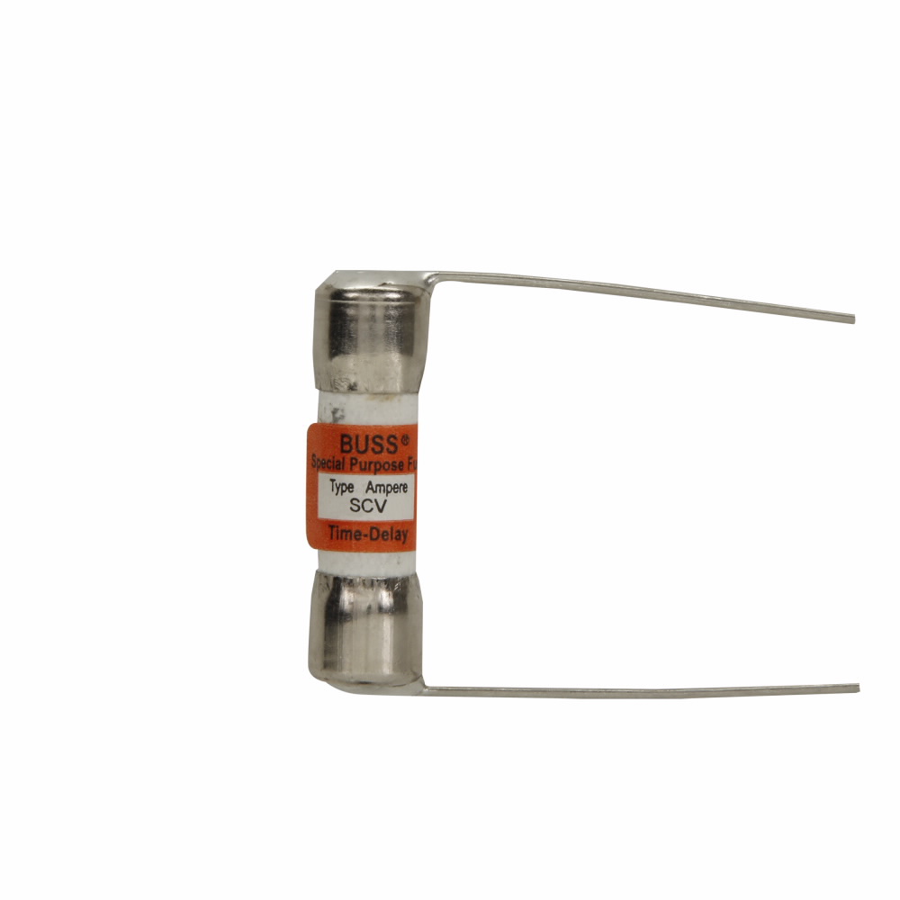 Eaton Bussmann series SCV fuse, Current-limiting time-delay fuse, 8 A, Non-indicating, 100 kAIC at 600 Vac,10 kAIC at 170 Vdc, Standard, 600 V, 170 Vdc