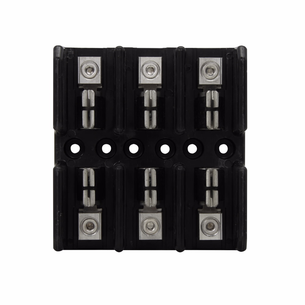 Eaton Bussmann series Class T modular fuse block, 300 Vac, 300 Vdc, 61-100A, Box lug, Three-pole