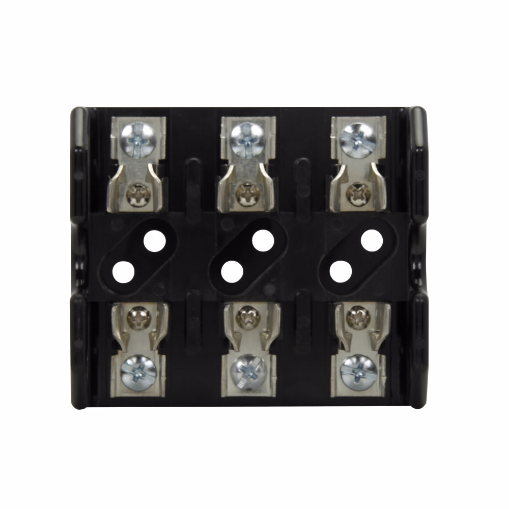 Eaton Bussmann series Class T modular fuse block, 600 Vac, 600 Vdc, 0-30A, Screw, Three-pole