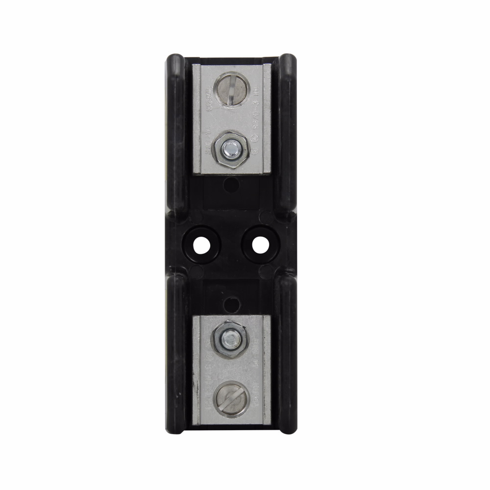Eaton Bussmann series Class T modular fuse block, 600 Vac, 600 Vdc, 61-100A, Box lug, Two-pole