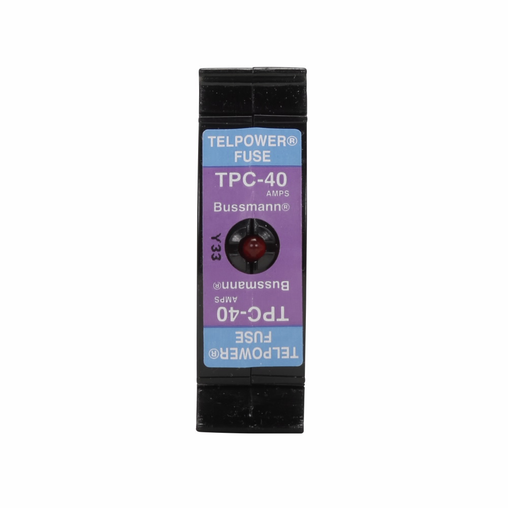 Eaton Bussmann series TPC telecommunication fuse, 80 Vdc, 60A, 100 kAIC, Non Indicating, Compact, Current-limiting