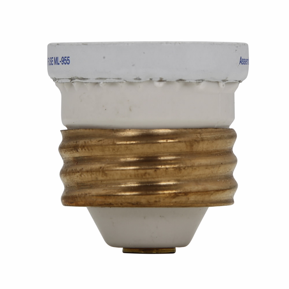 Eaton Bussmann series W plug fuse, plug fuse, fast acting, 10 A, 125 Vac, 10 kAIC (RMS Symmetrical) interrupt rating, 10 kA short circuit rating, plastic body, brass thread, edison base