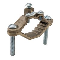 Product image for Ilsco BGC-1A Permaground Bronze Ground Clamp, Conductor Range 4-8, Pipe Sizes 1/2 to 1in