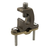 Product image for Ilsco BGC-4/0P-DB Permaground Bronze Ground Clamp, Conductor Range 4/0-8, Pipe Sizes 1/2 to 1in, Ground Rod Sizes 1/2 to 1in, Rebar Sizes #3-#8, Parallell Lay-in, Direct Bury