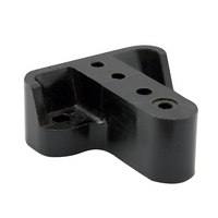Product image for Ilsco R-16 Phenolic Black Mounting Block for Neutral Bars