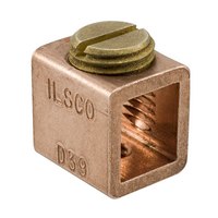 Product image for Ilsco CO5SW Copper Box-Type Mechanical Lug, Conductor Range 1/0-14, 1 Hole