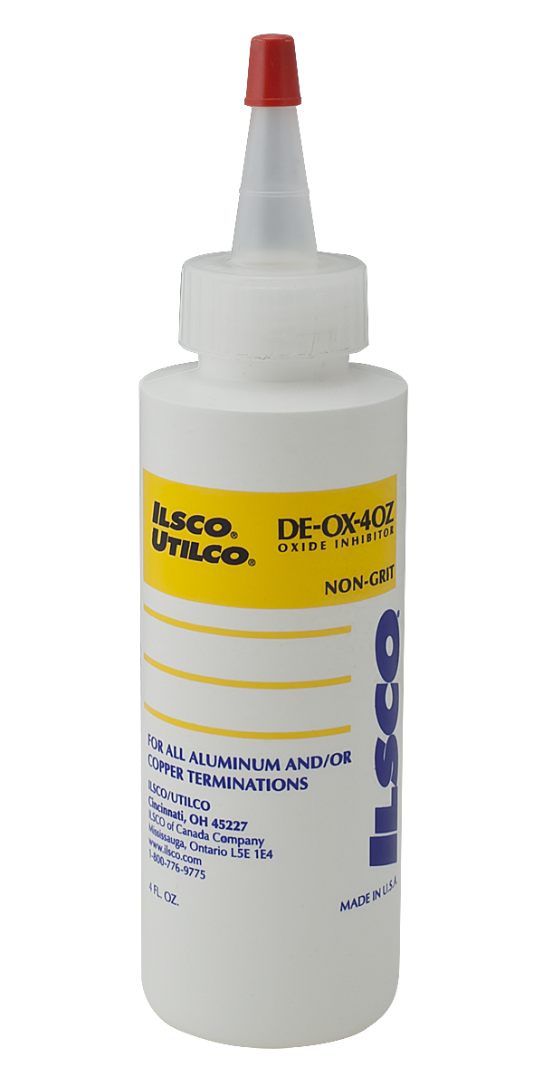 Product image for Ilsco DE-OX-4OZ DE-OX® Oxide Inhibitor, Non-Grit, 4oz Bottle